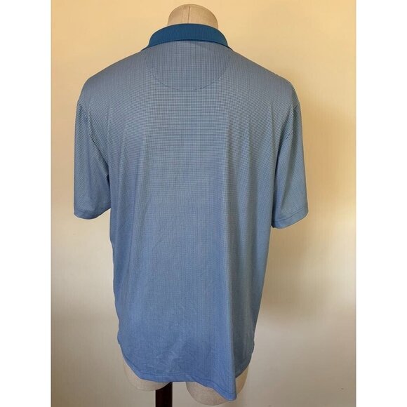 CALLAWAY Opti-Dry Short Sleeve Golf Shirts Mens Size Large LOT OF 2 Blue Check - Picture 13 of 14